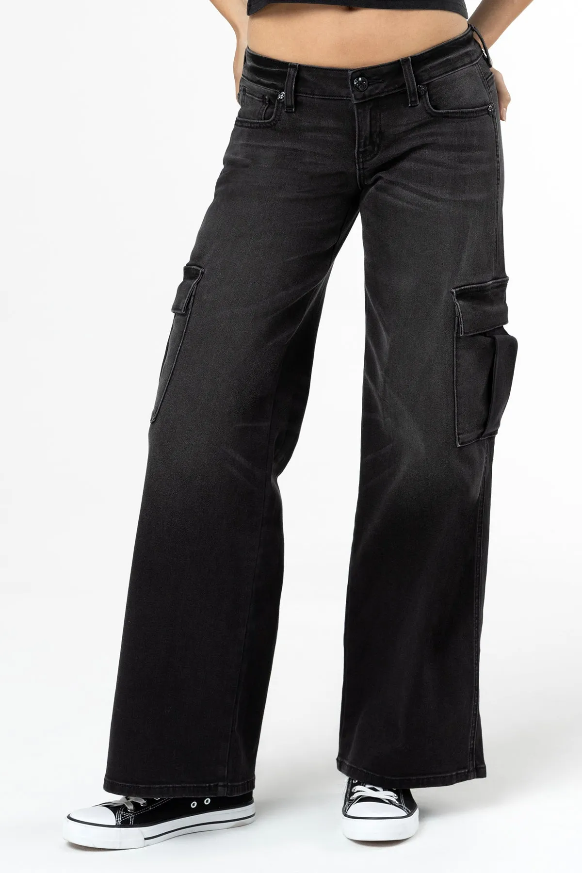 Evelyn Low Rise Cargo Jeans sold by Miss Me