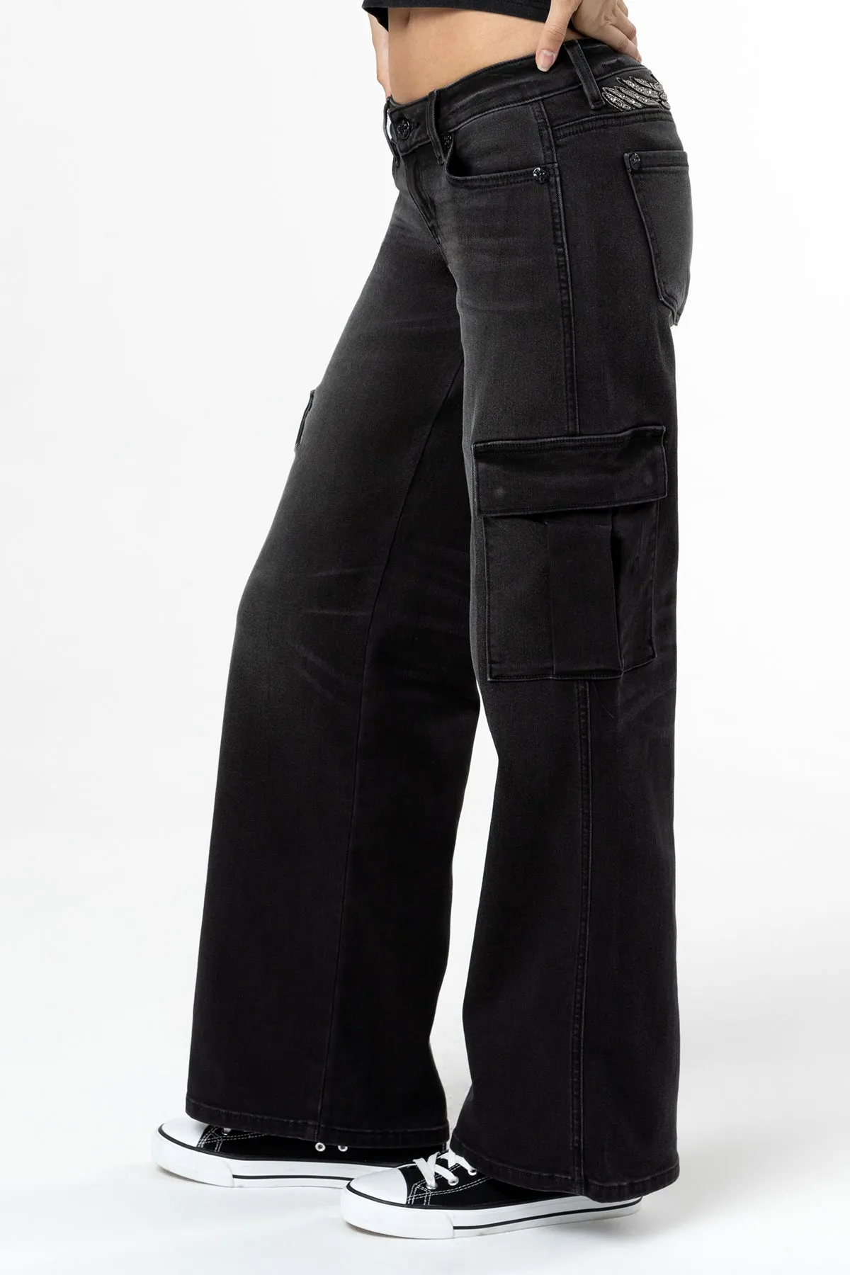 Evelyn Low Rise Cargo Jeans sold by Miss Me product image thumbnail 4