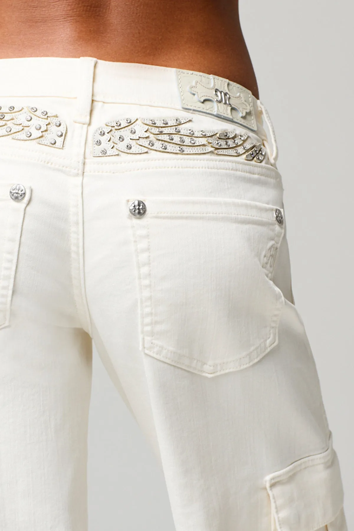 Evelyn Low Rise Cargo Jeans sold by Miss Me