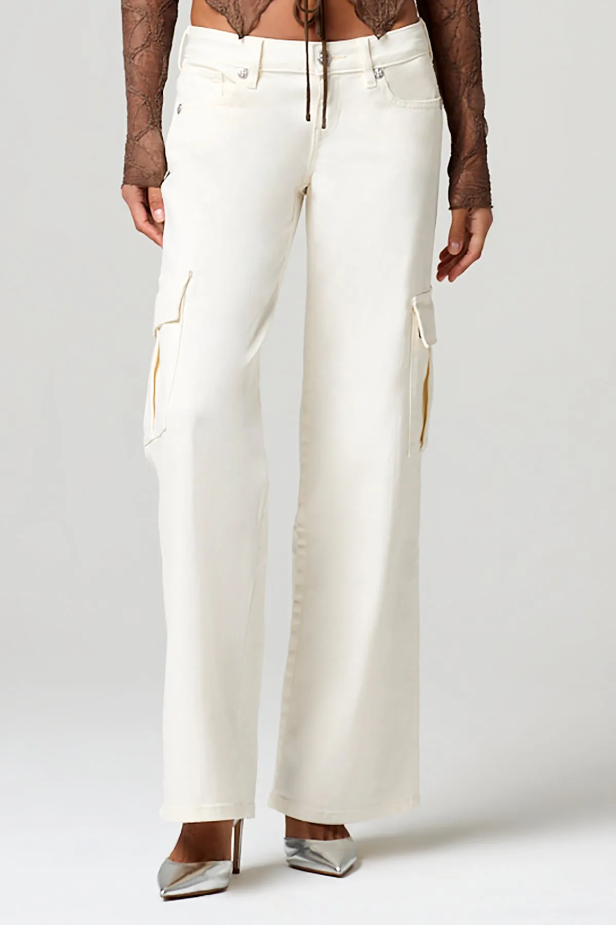 Evelyn Low Rise Cargo Jeans sold by Miss Me product image thumbnail 3