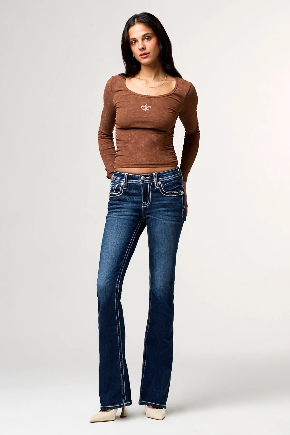 Raleigh Stitched Bootcut Jeans sold by Miss Me