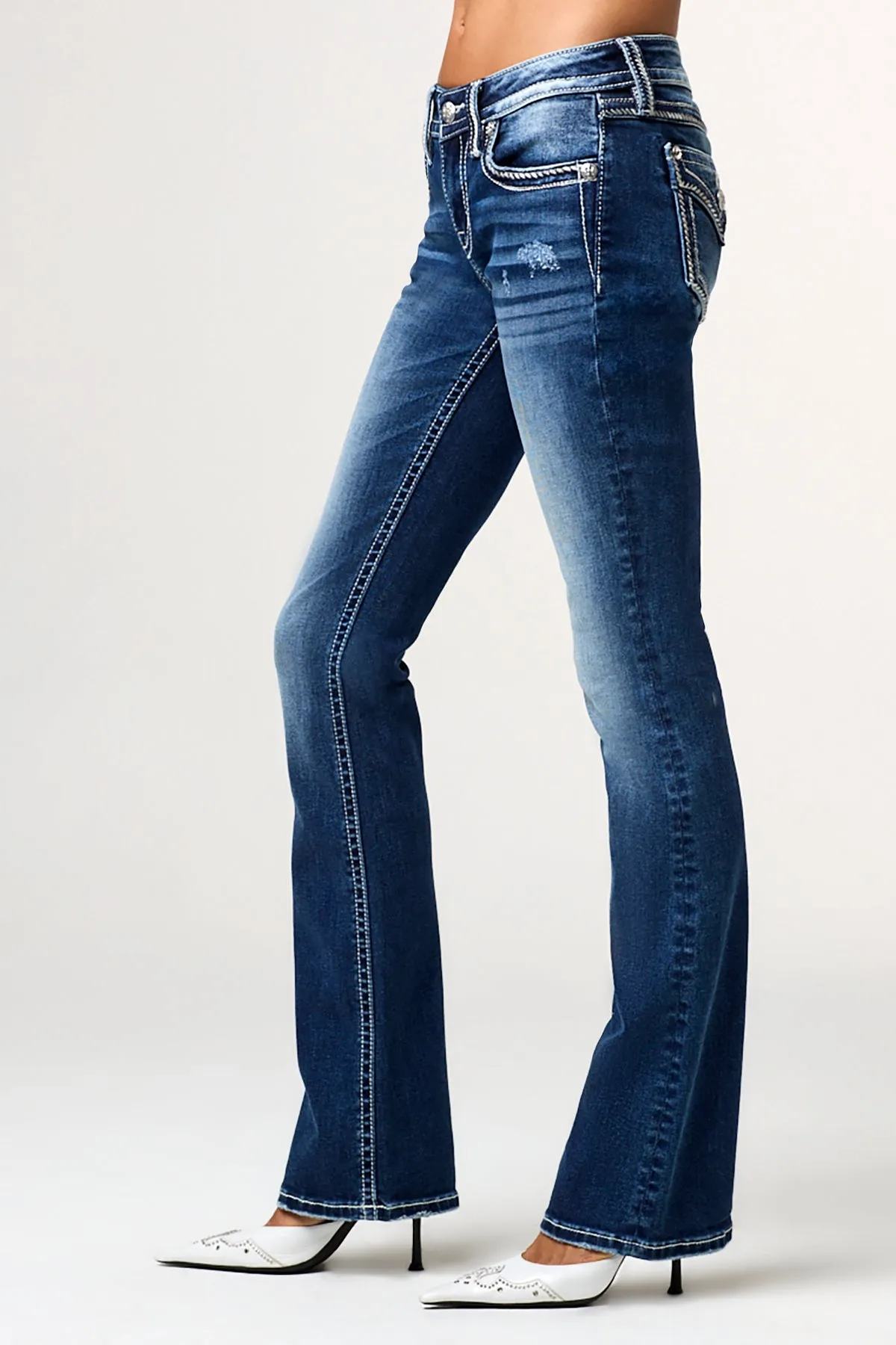 Mckinley Stitched Bootcut Jeans sold by Miss Me product image thumbnail 4