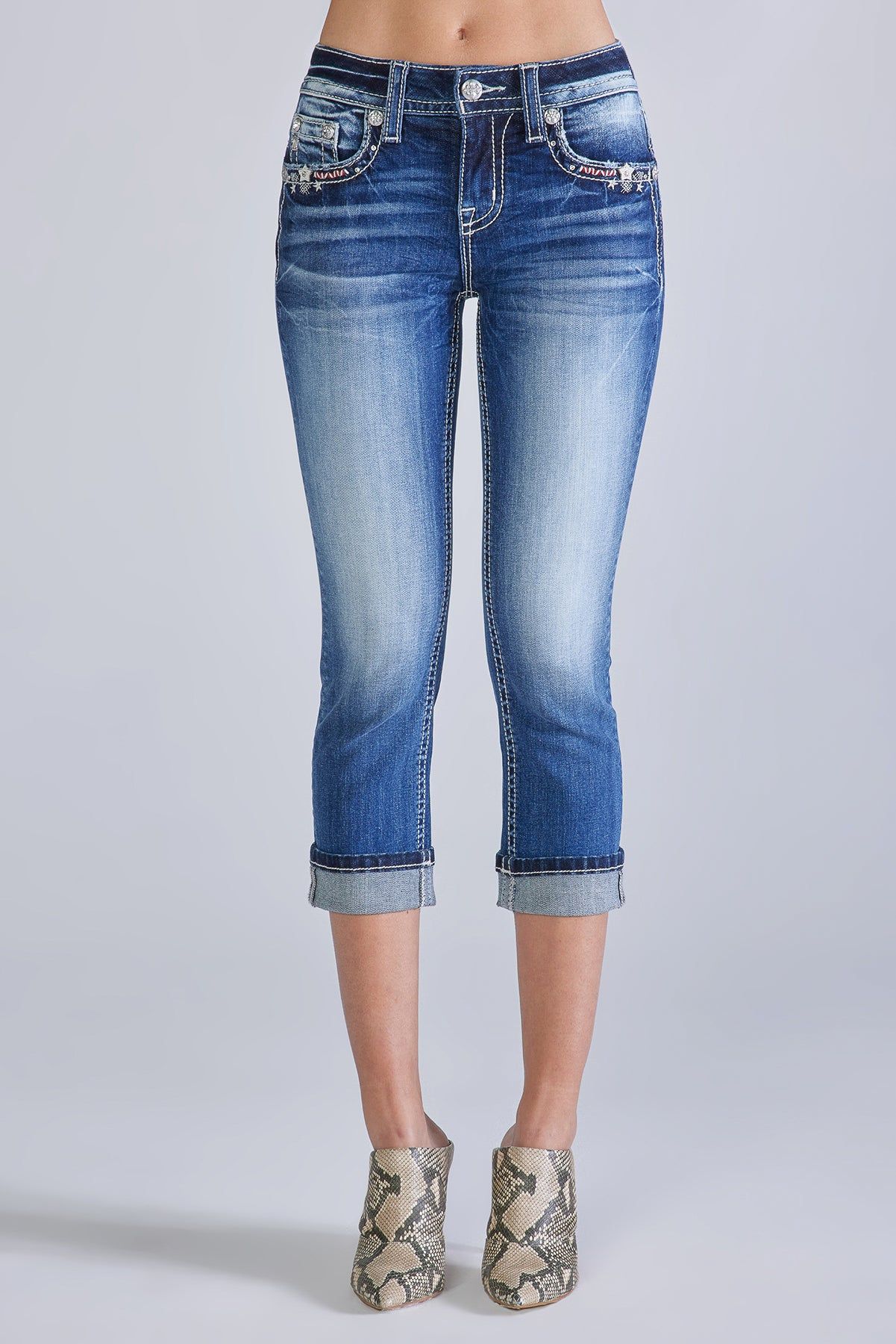 Superstar Capri sold by Miss Me product image thumbnail 3