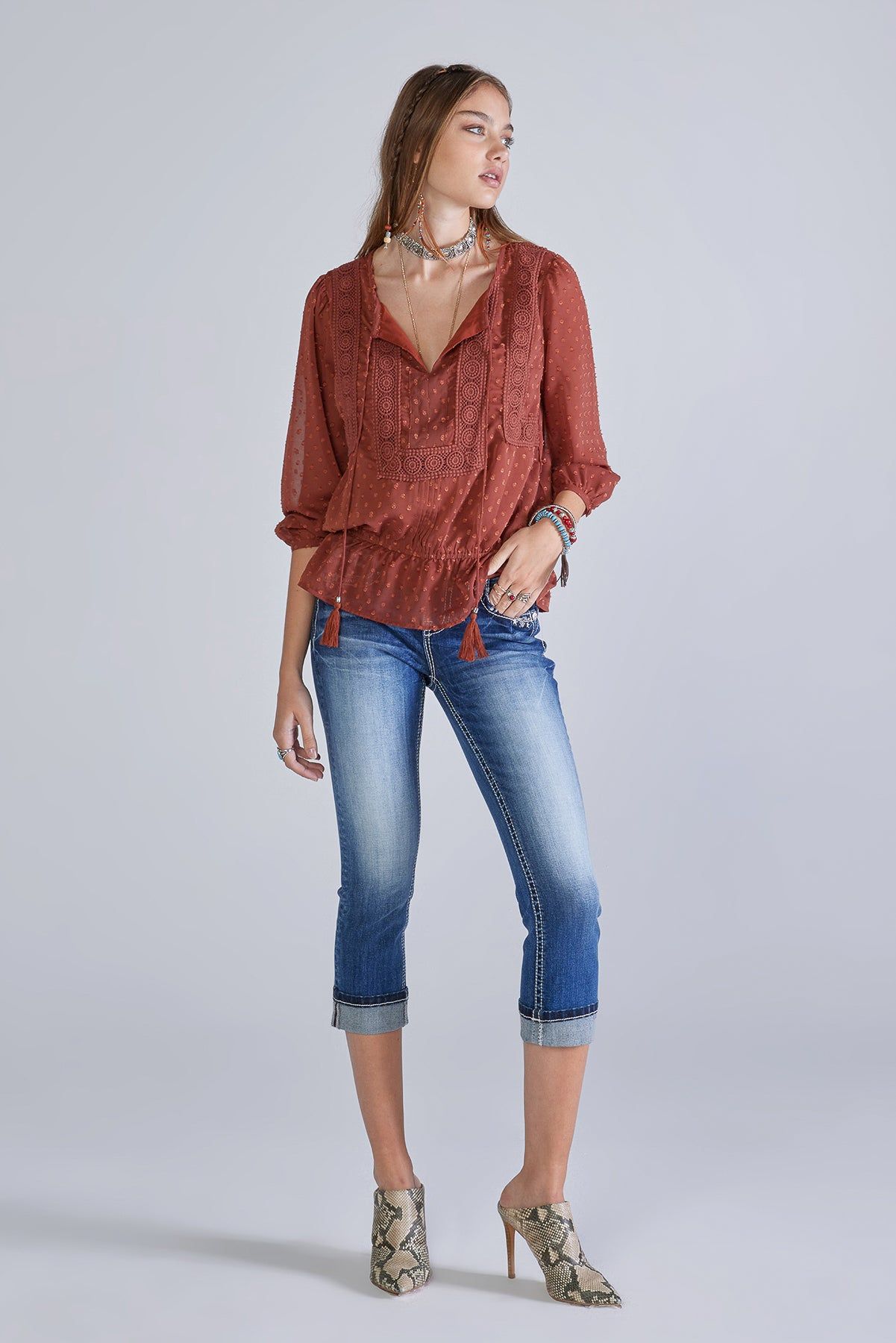 Superstar Capri sold by Miss Me product image thumbnail 6