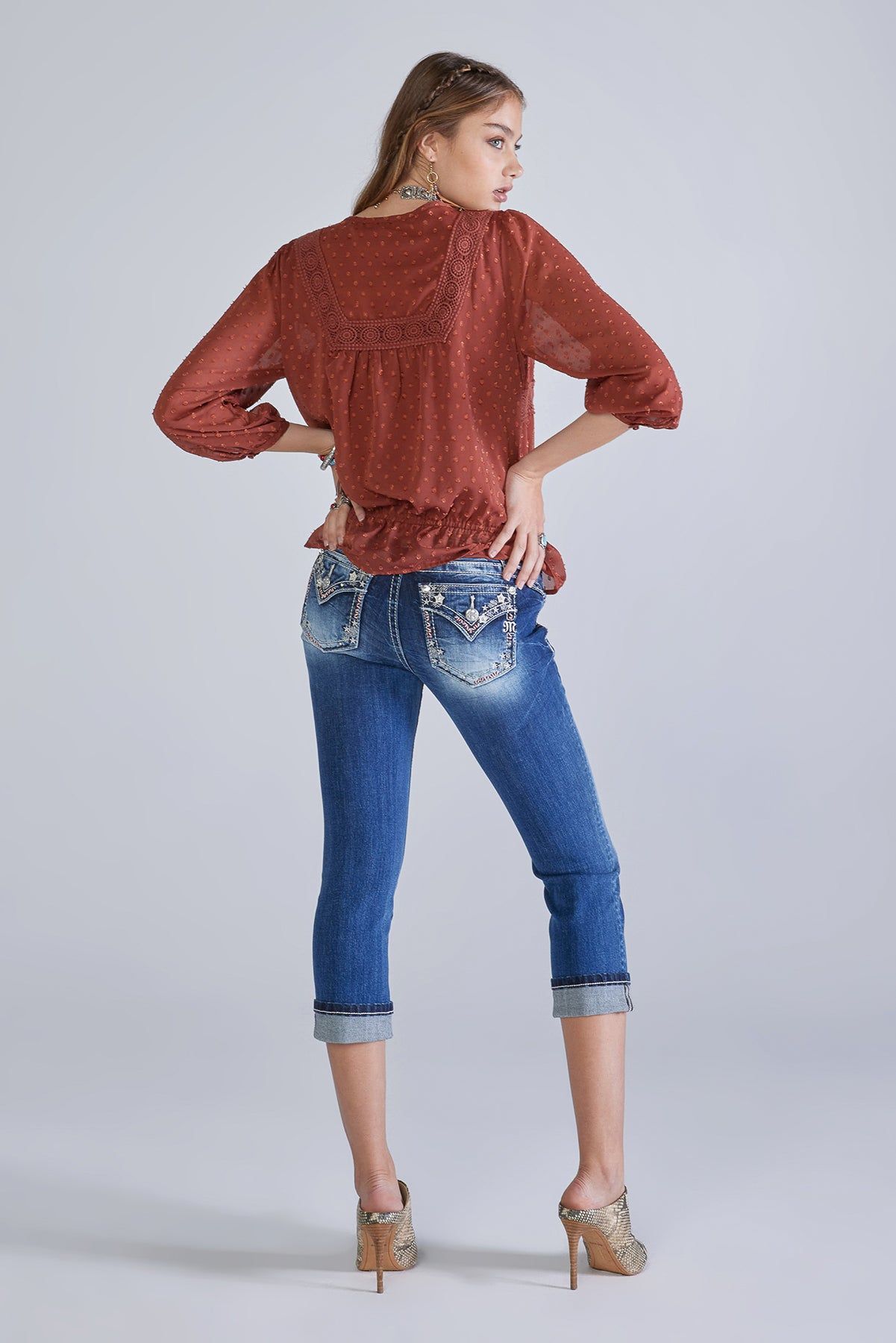 Superstar Capri sold by Miss Me product image thumbnail 7