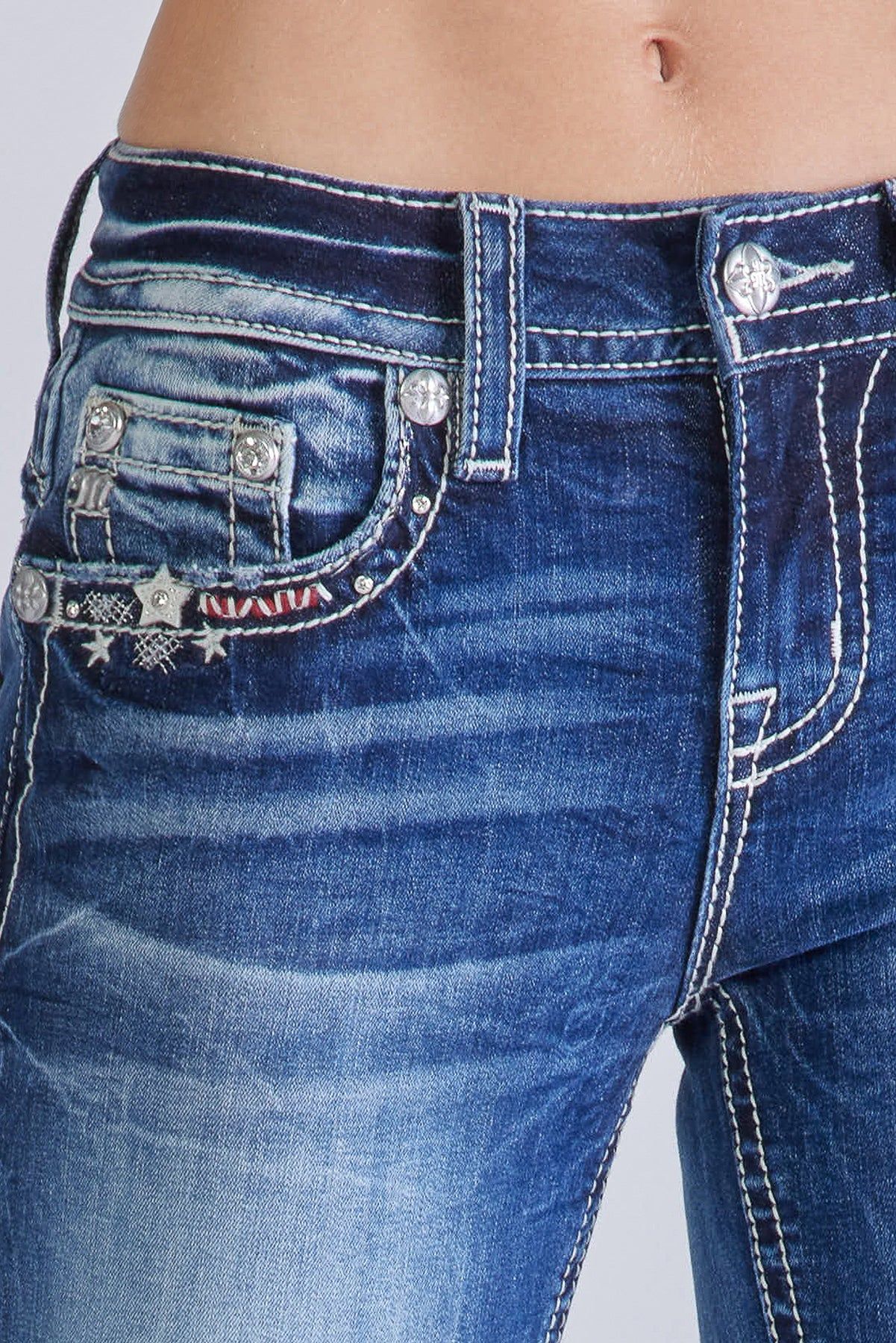 Superstar Capri sold by Miss Me product image thumbnail 5