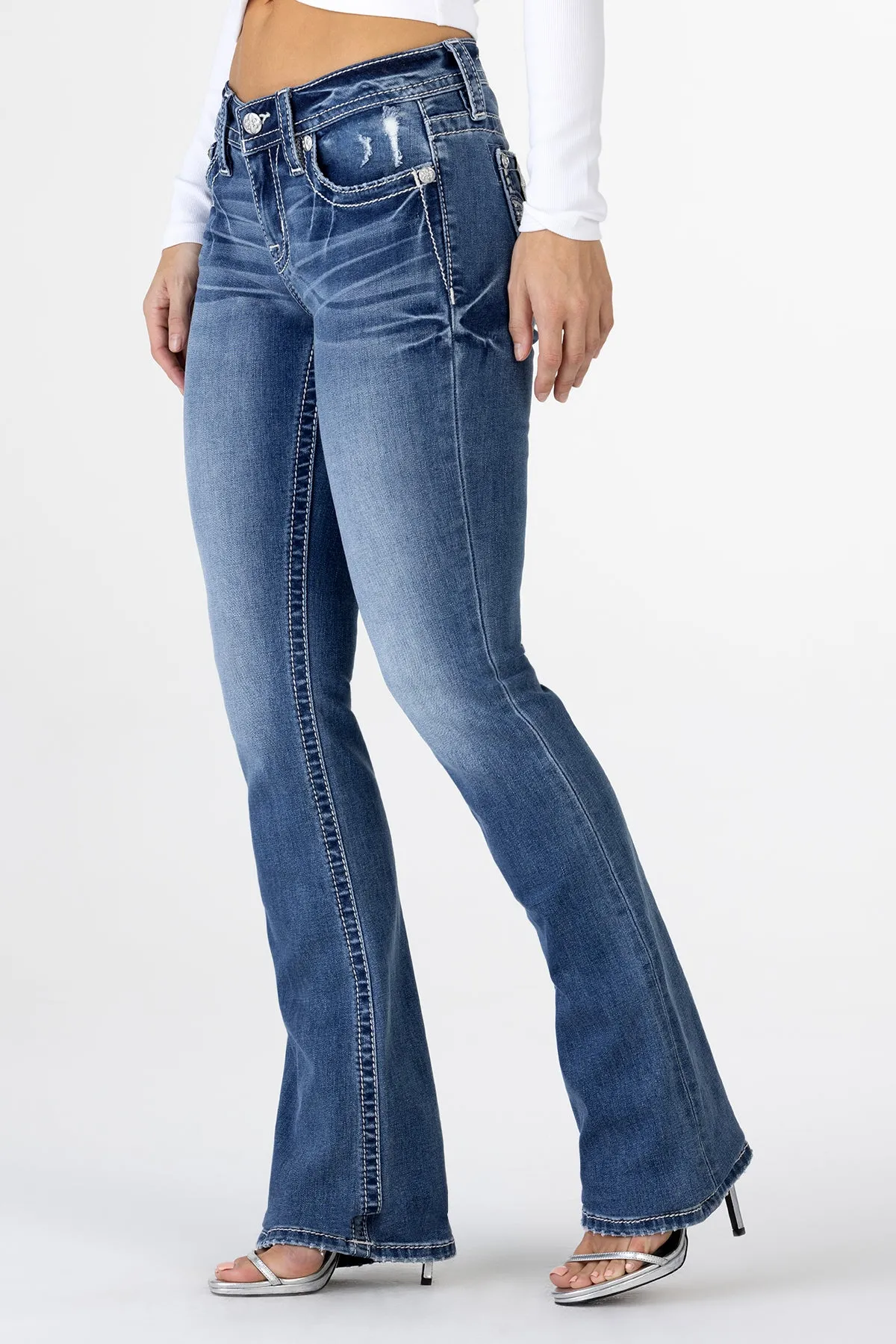 Georgie Fleur Bootcut Jeans sold by Miss Me product image thumbnail 5