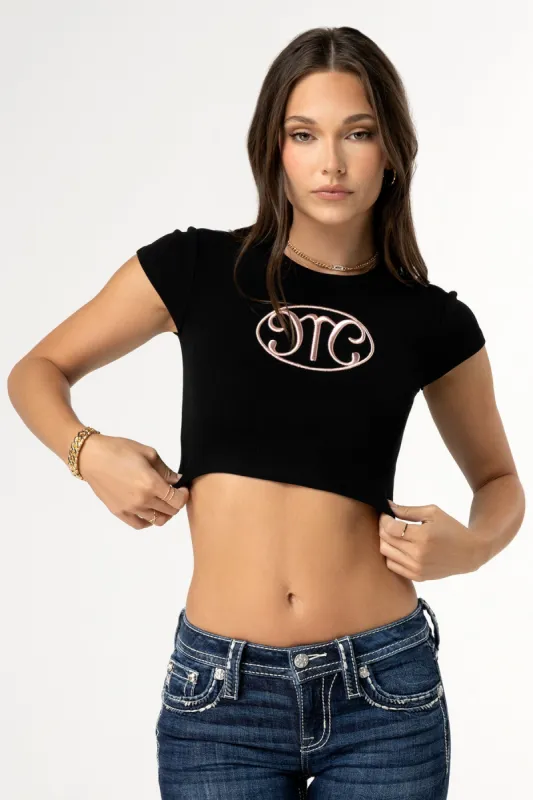 When In Chrome Cropped Tee sold by Miss Me