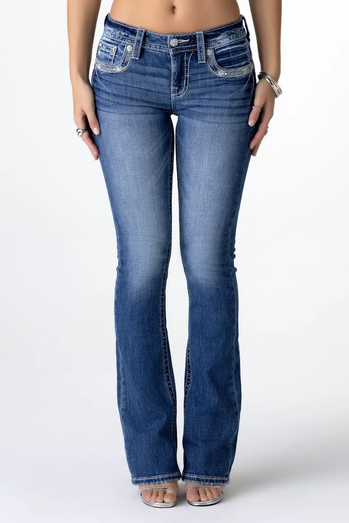 Naomi Border Bootcut Jeans sold by Miss Me product image thumbnail 2