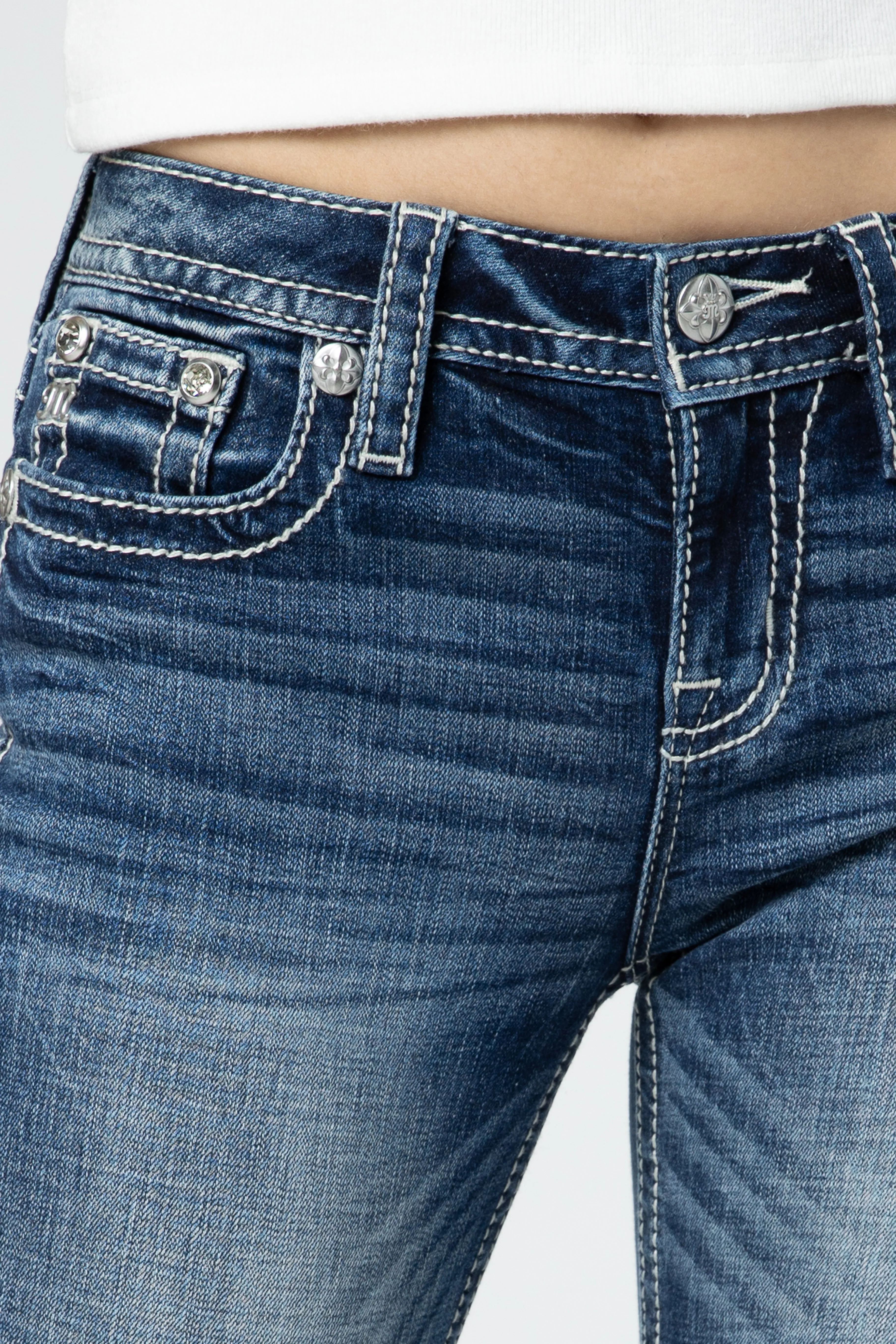 Aztec Embroidered Cross Bootcut Jeans sold by Miss Me product image thumbnail 5