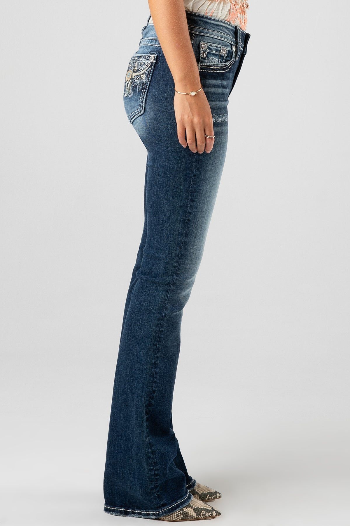 Tropical Longhorn Bootcut Jeans sold by Miss Me product image thumbnail 3
