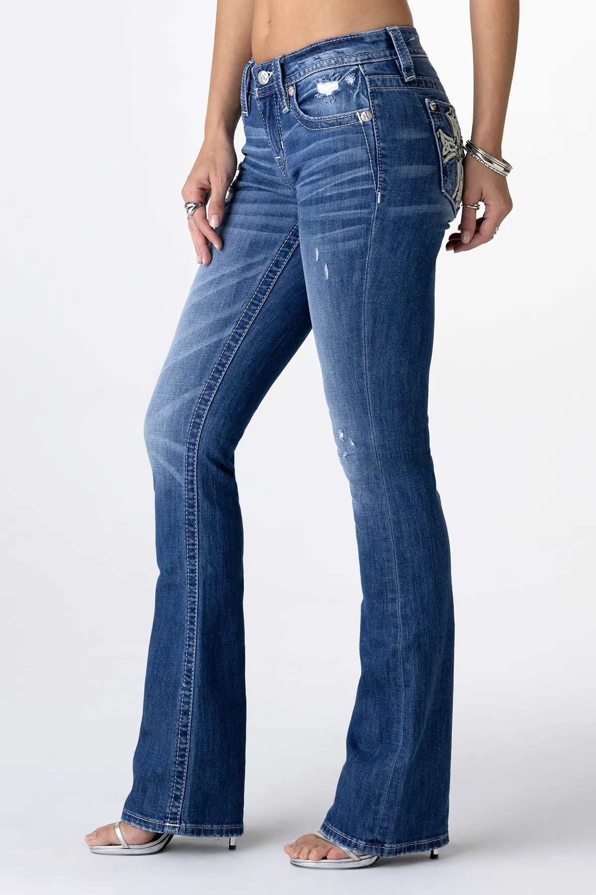 Willow Cross Bootcut Jeans sold by Miss Me product image thumbnail 4