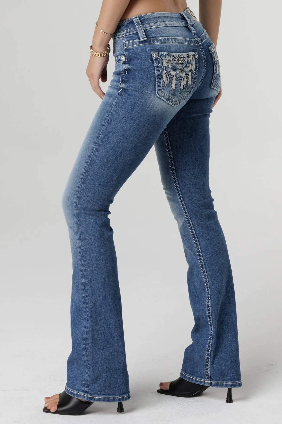 Pendulous Dreamcatcher Bootcut Jeans sold by Miss Me product image thumbnail 3