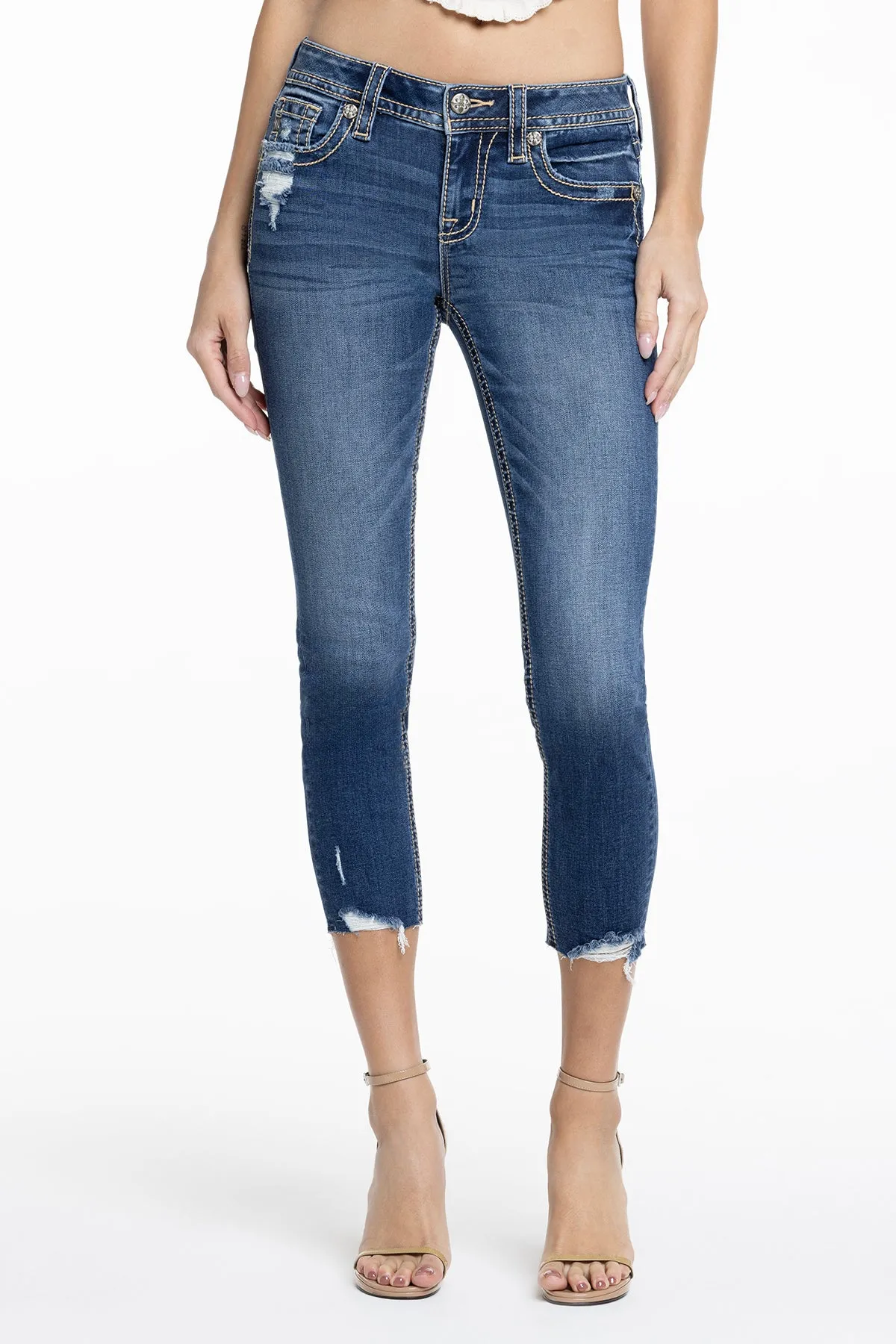 Noa Jane Cropped Skinny Jeans sold by Miss Me