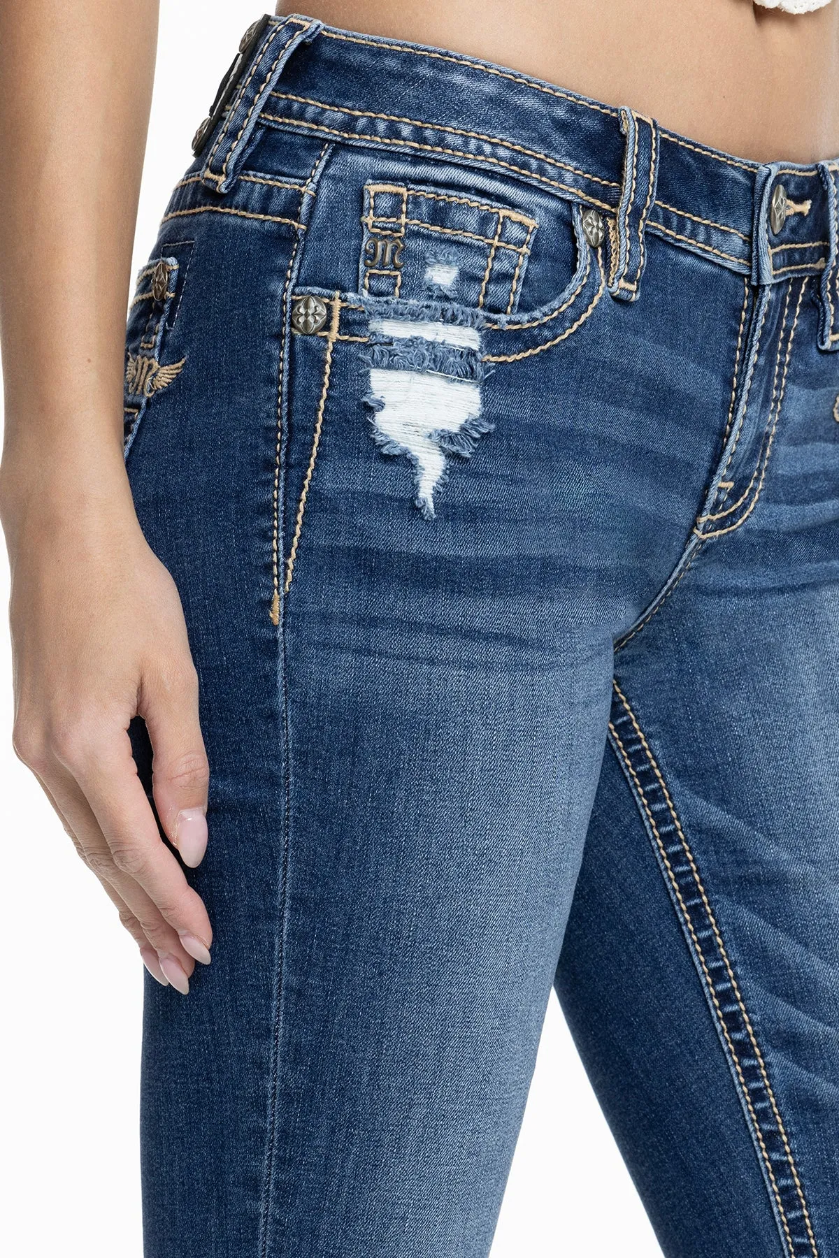 Noa Jane Cropped Skinny Jeans sold by Miss Me product image thumbnail 4