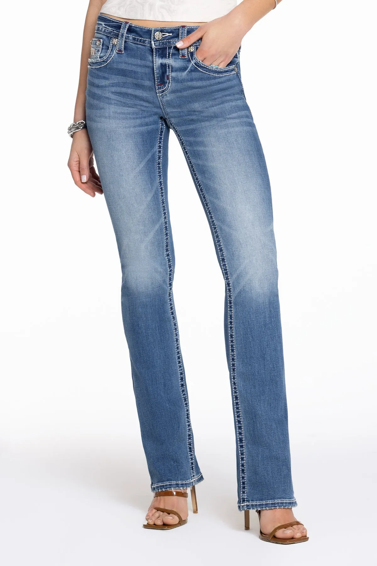 Maven Logo Bootcut Jeans sold by Miss Me product image thumbnail 3