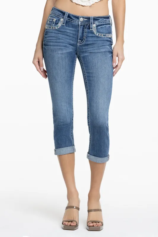 Aster Border Capri sold by Miss Me
