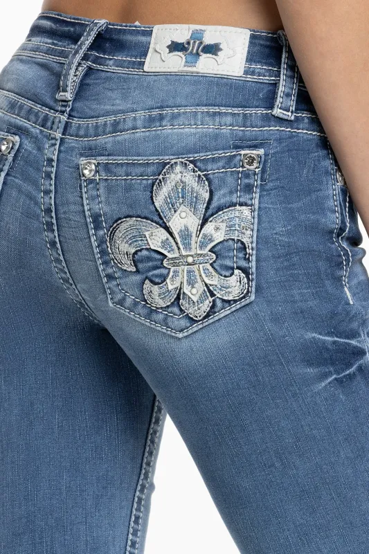 Shelly Fleur Bootcut Jeans sold by Miss Me