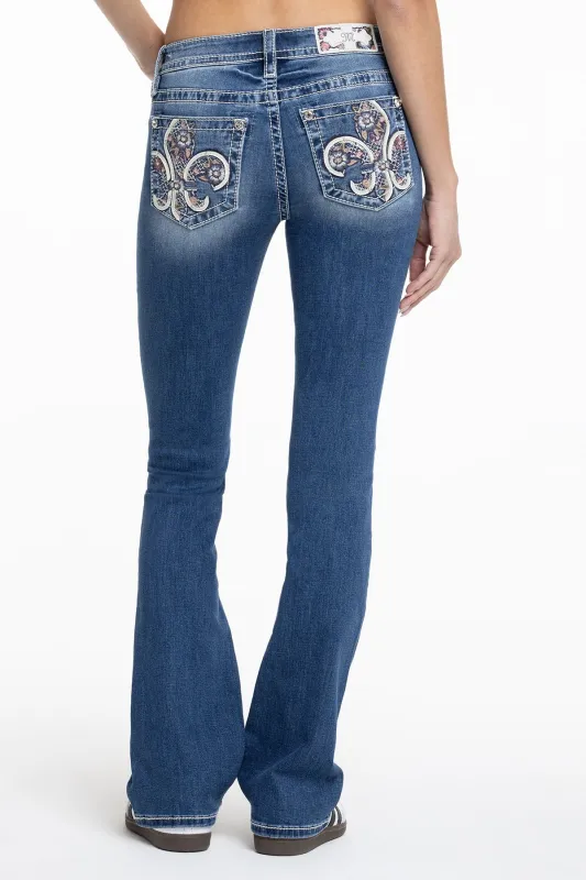 Dahlia Fleur Bootcut Jeans sold by Miss Me