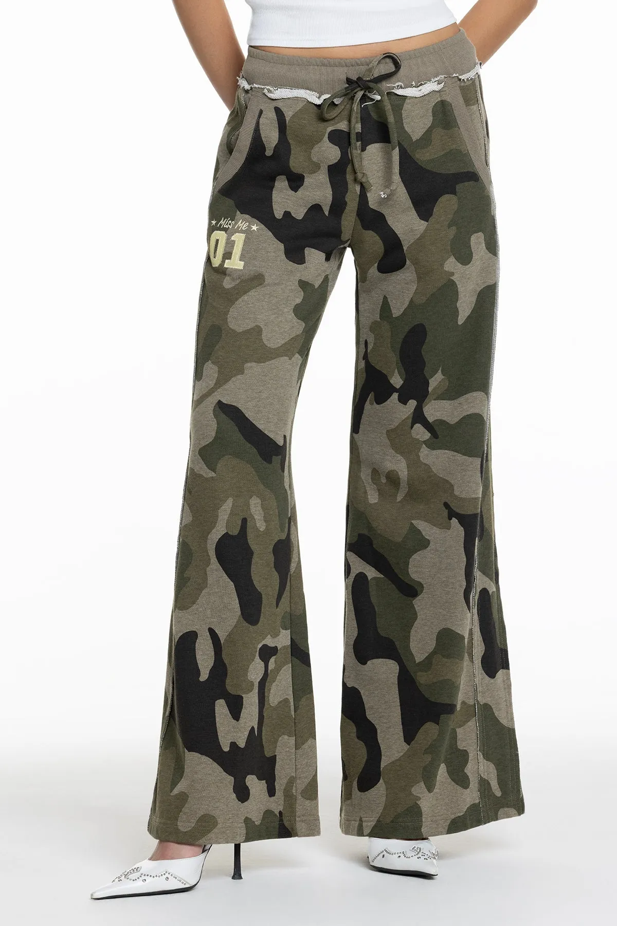 Sadie Camo Sweatpants sold by Miss Me