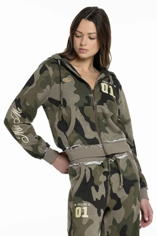 Sadie Camo Jacket sold by Miss Me