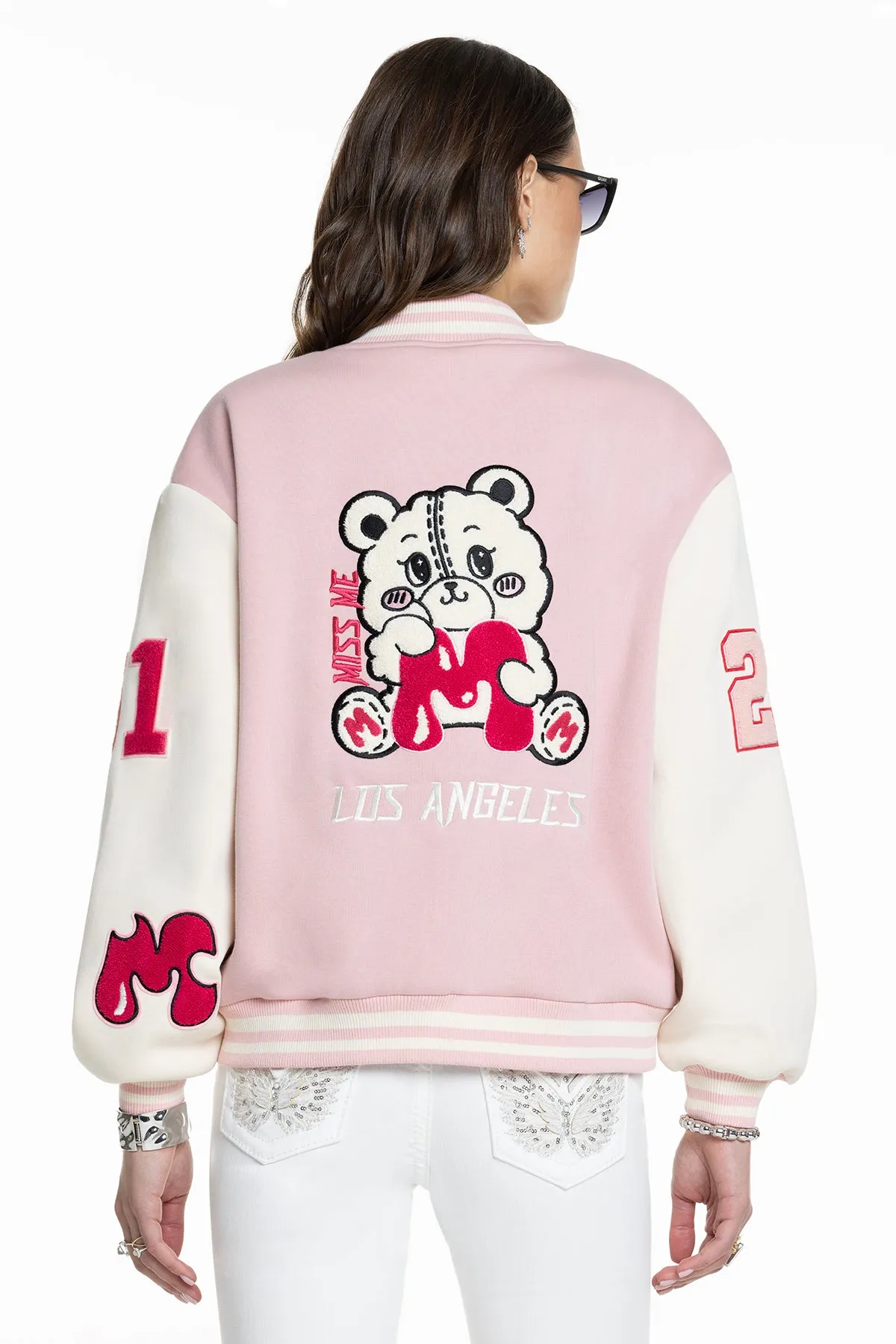 Love Crew Varsity Jacket sold by Miss Me product image thumbnail 2