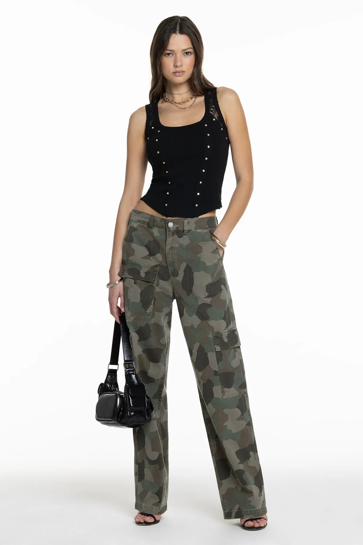 Midnight Lace Tank sold by Miss Me product image thumbnail 2