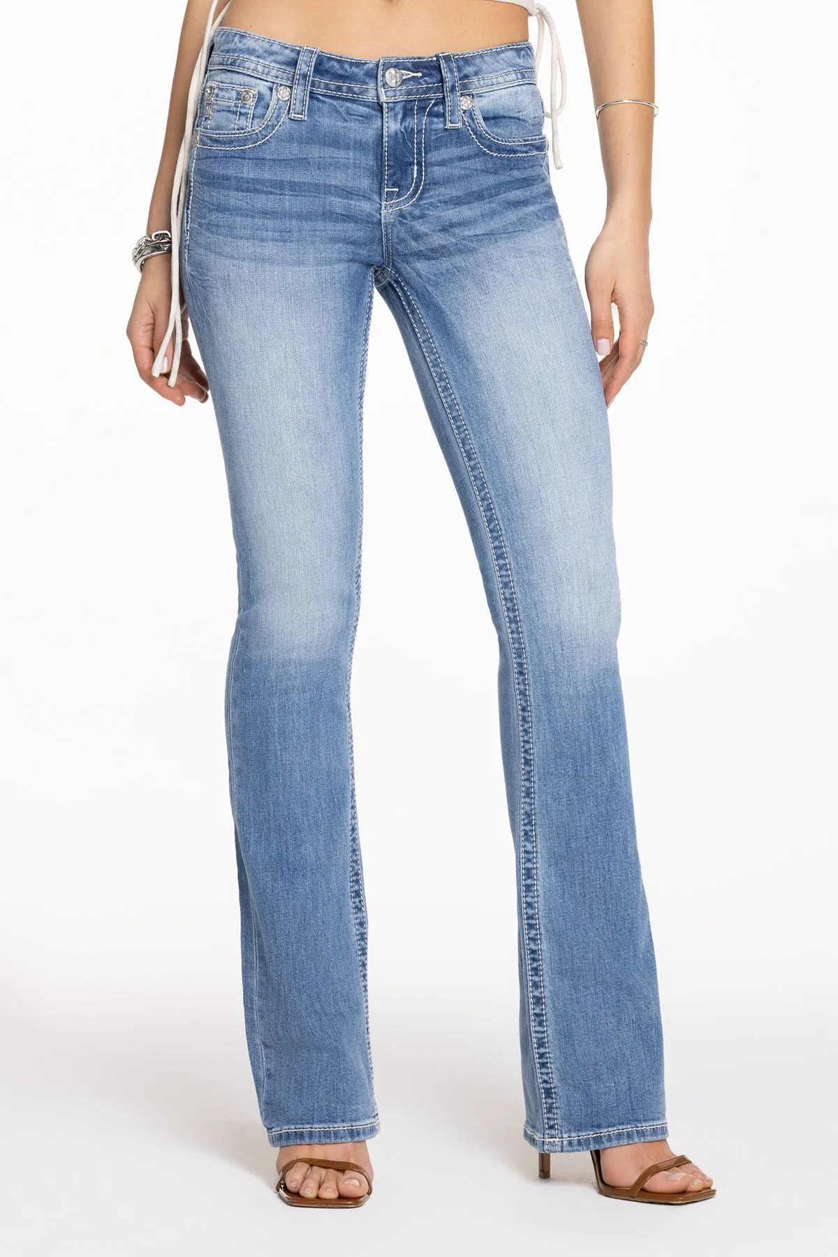 Aleah Floral Wing Bootcut Jeans sold by Miss Me product image thumbnail 2