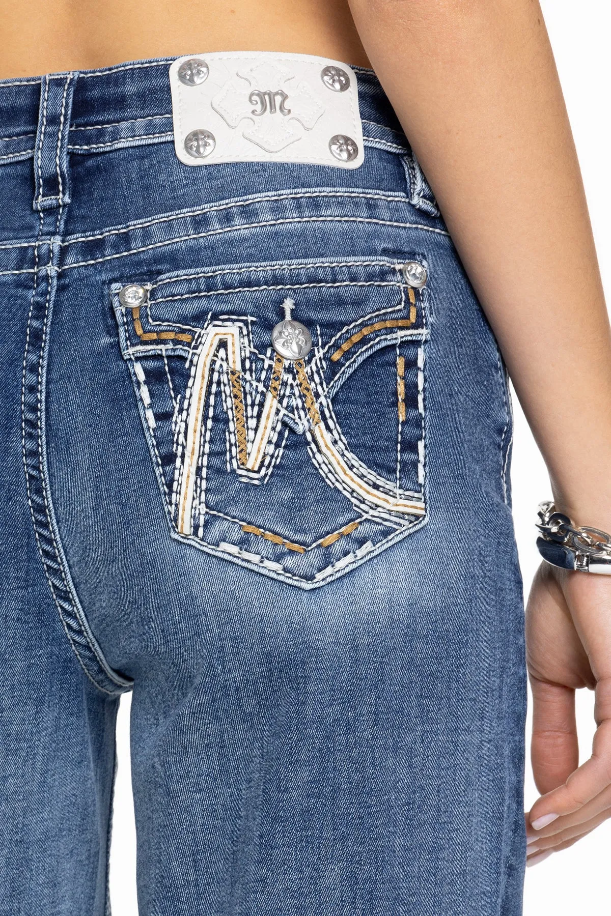 Maya Logo Wide Leg Jeans sold by Miss Me