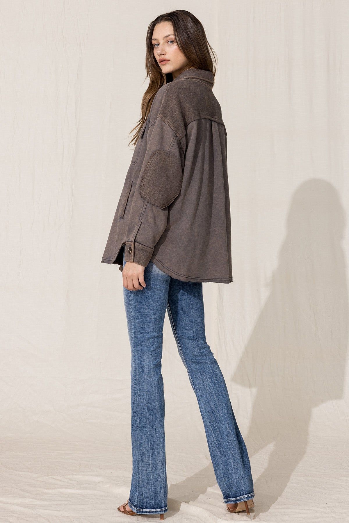 Mixed Media Shacket sold by Miss Me product image thumbnail 5