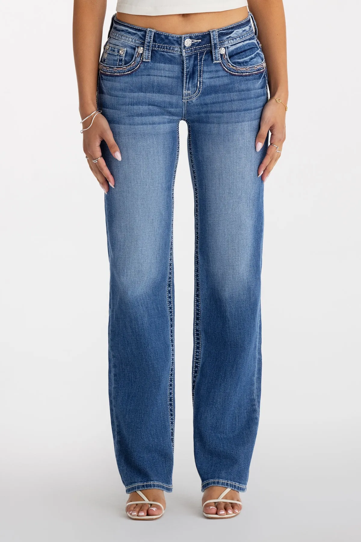 Sia Stitched Slim Wide sold by Miss Me product image thumbnail 3