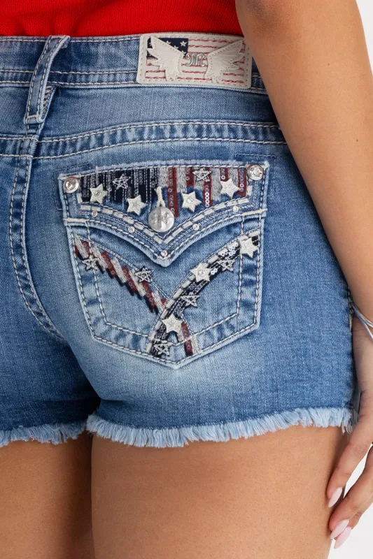 Rowan Star Shorts sold by Miss Me