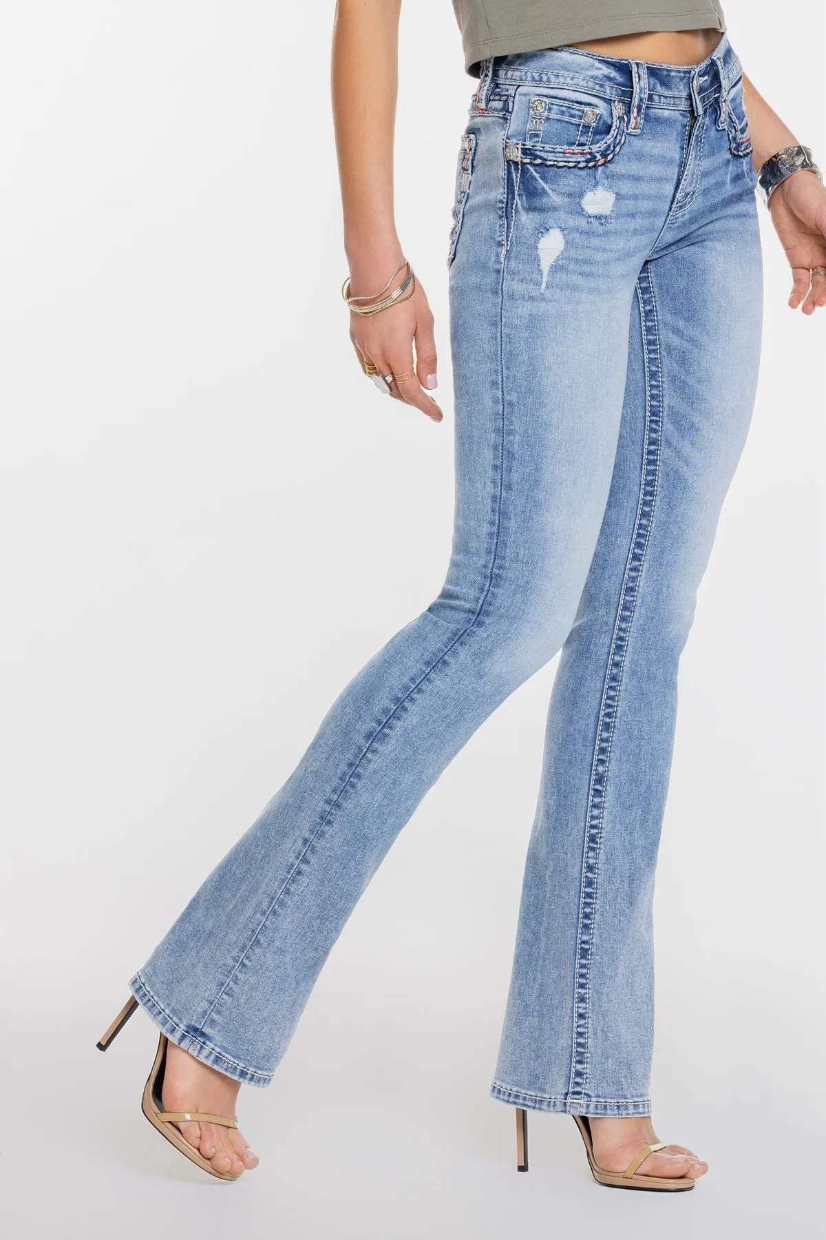 Monroe Stitched Bootcut Jeans sold by Miss Me product image thumbnail 4
