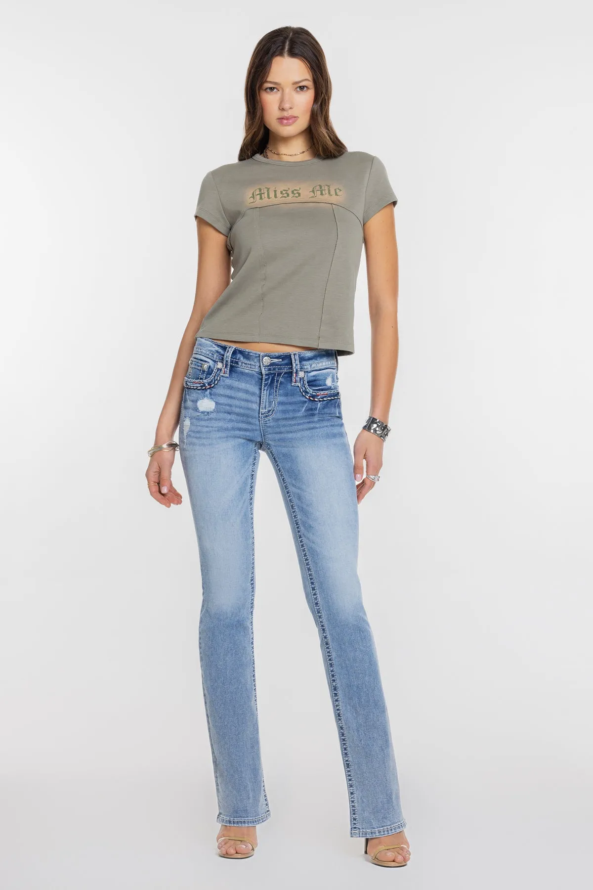 Monroe Stitched Bootcut Jeans sold by Miss Me product image thumbnail 3