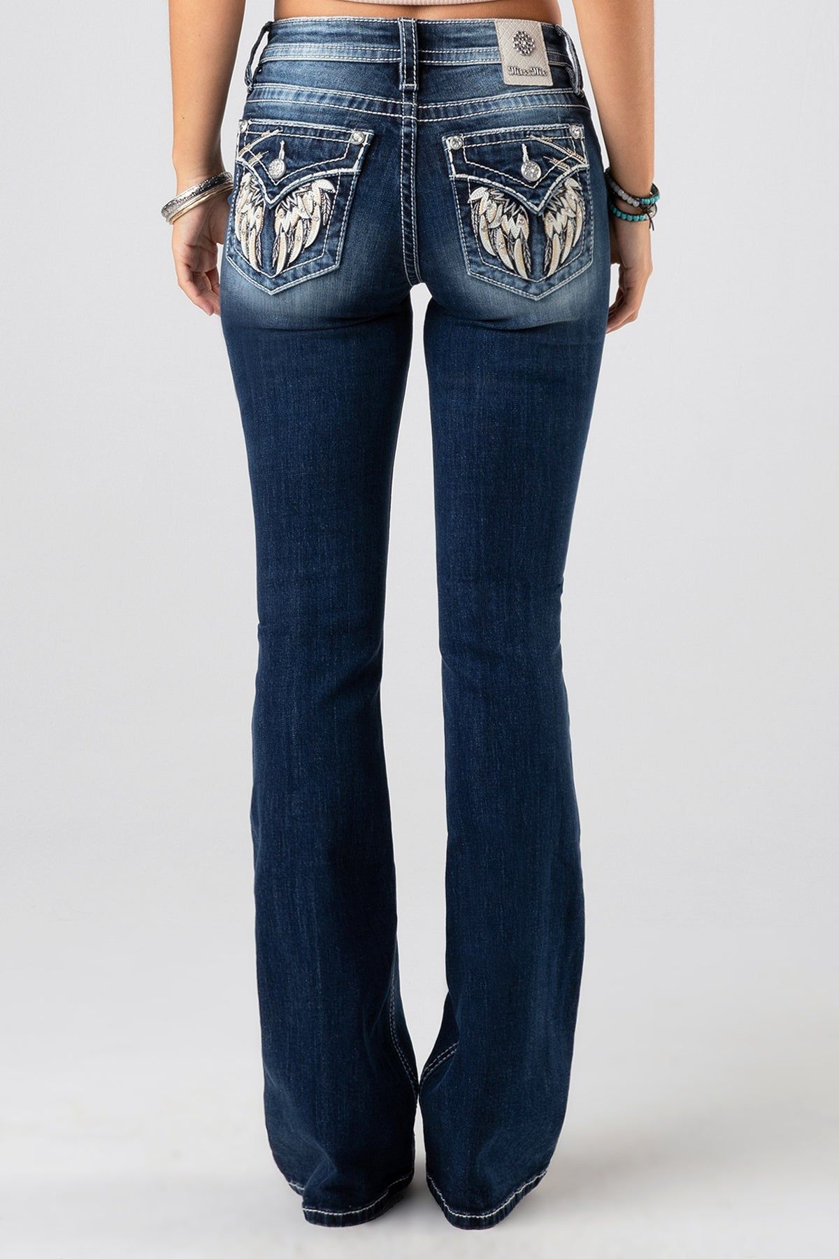 Blinged Winged Bootcut Jeans sold by Miss Me