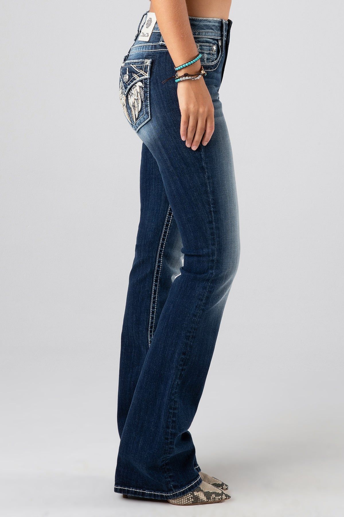 Blinged Winged Bootcut Jeans sold by Miss Me product image thumbnail 5