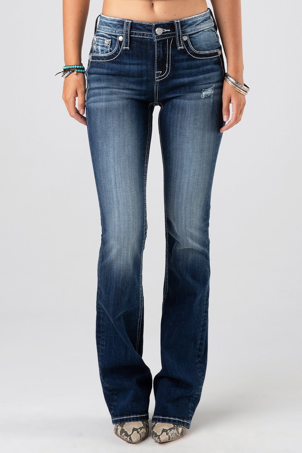 Blinged Winged Bootcut Jeans sold by Miss Me product image thumbnail 4