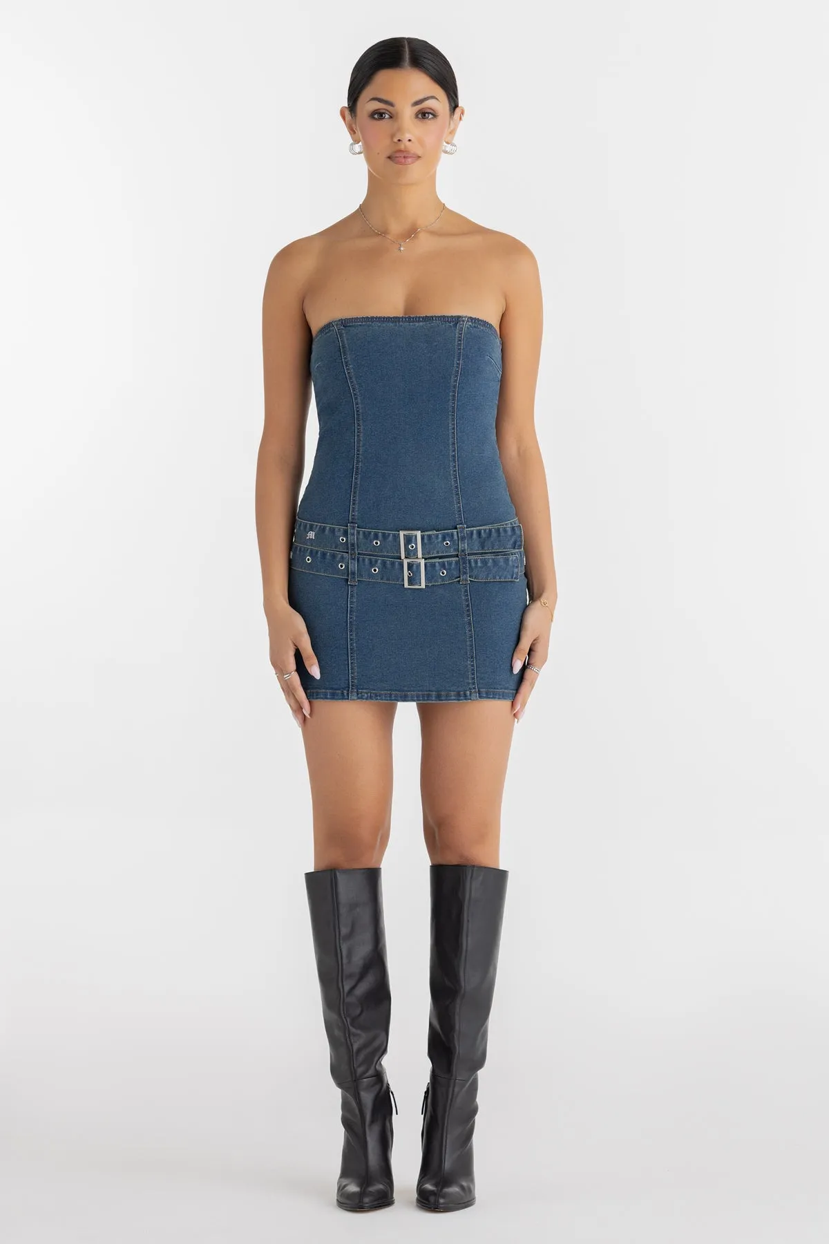 Mitsy Belted Dress sold by Miss Me