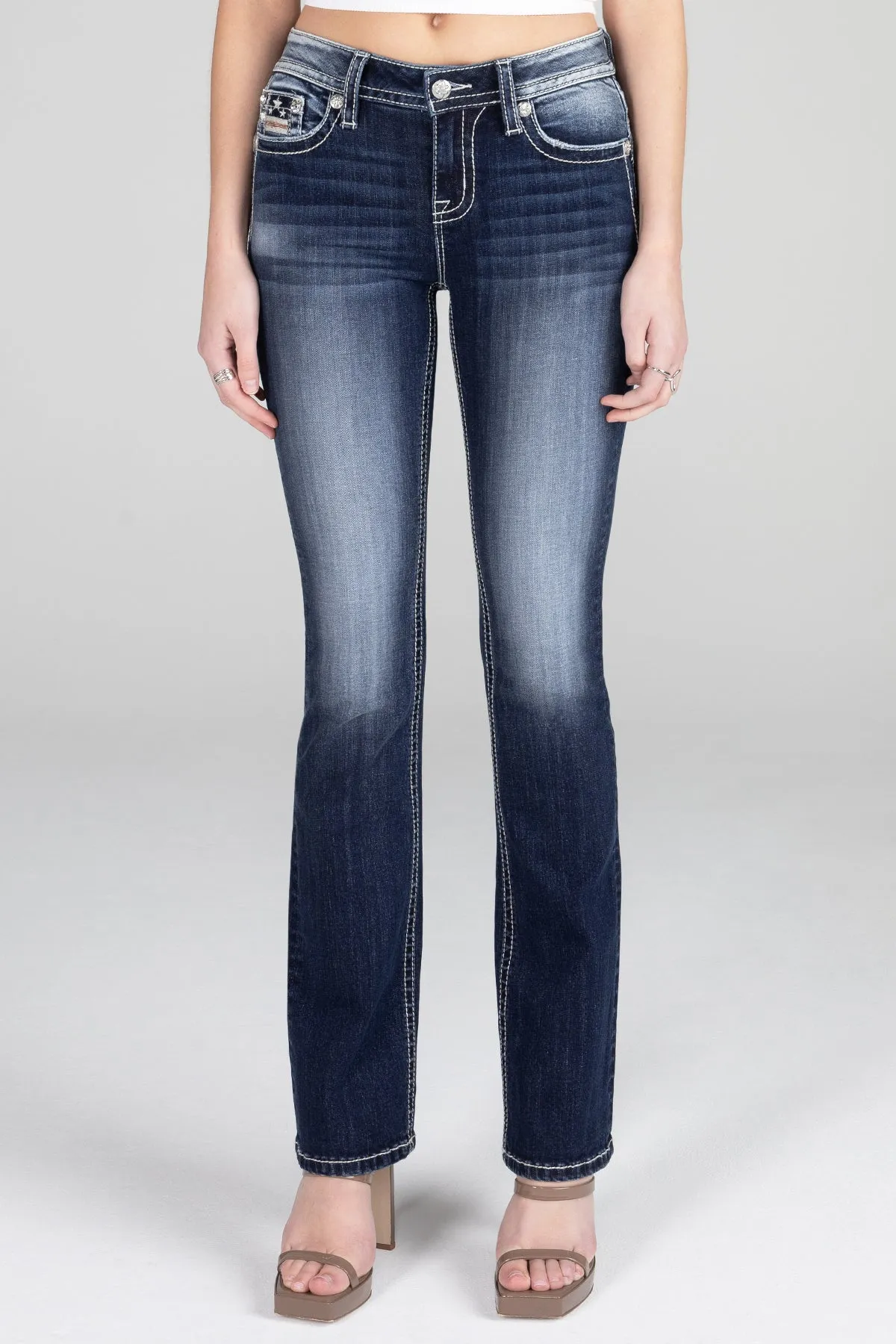Americana Flag Bootcut Jeans sold by Miss Me product image thumbnail 3