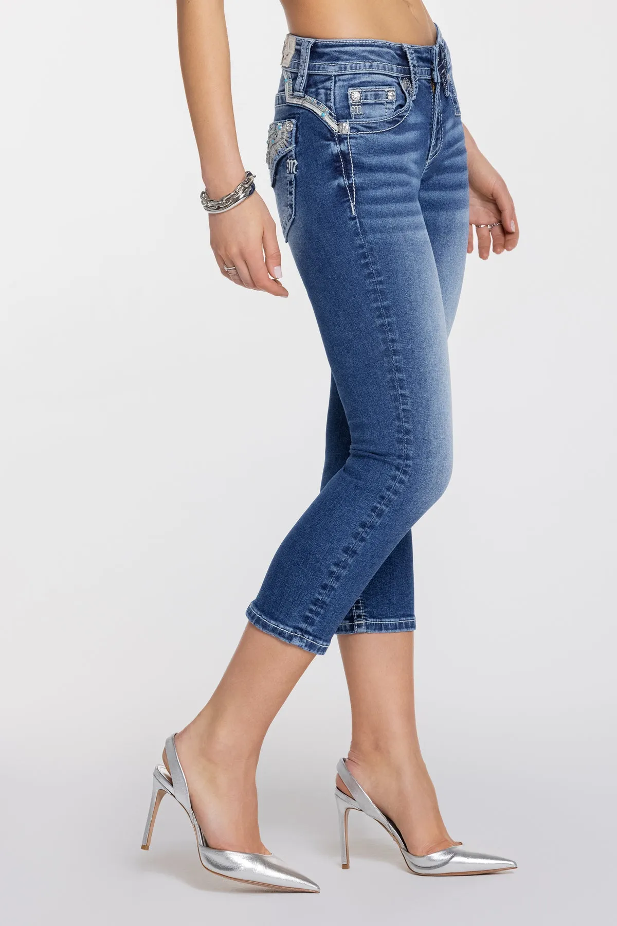 Nerissa Capri sold by Miss Me product image thumbnail 4