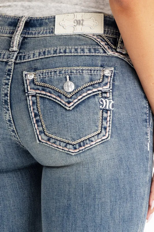 Sylvie Stitched Bootcut Jeans sold by Miss Me