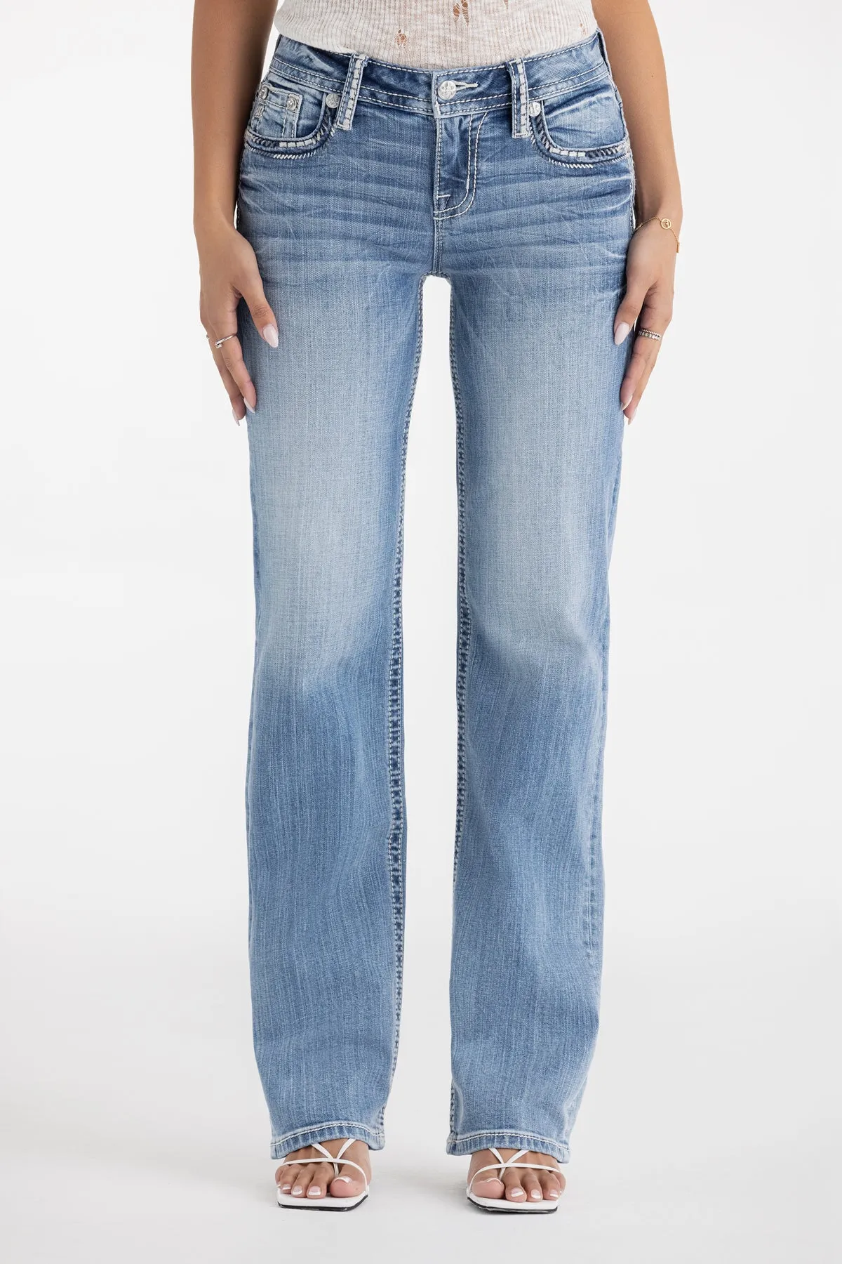 Rain Stitched Slim Wide sold by Miss Me product image thumbnail 3