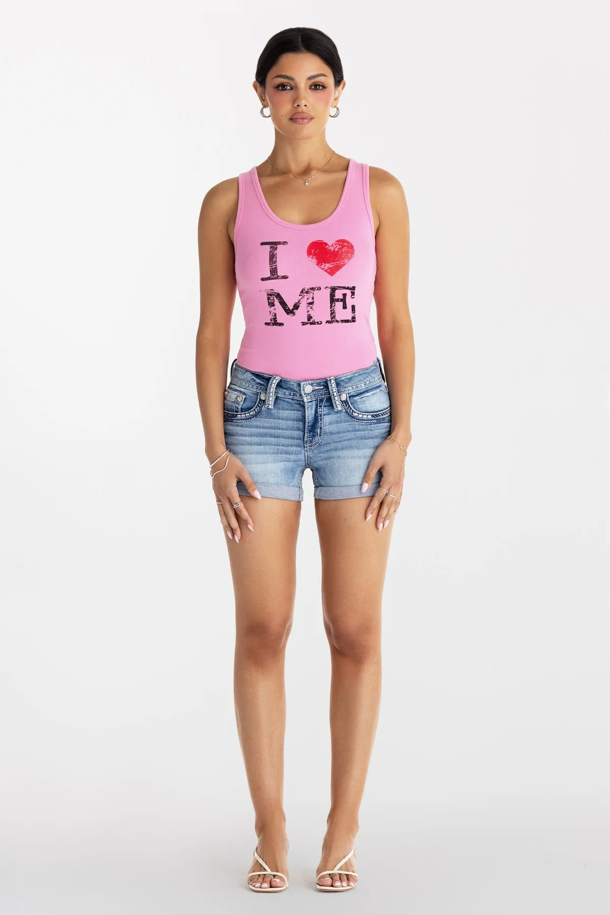 Rain Stitched Shorts sold by Miss Me product image thumbnail 3