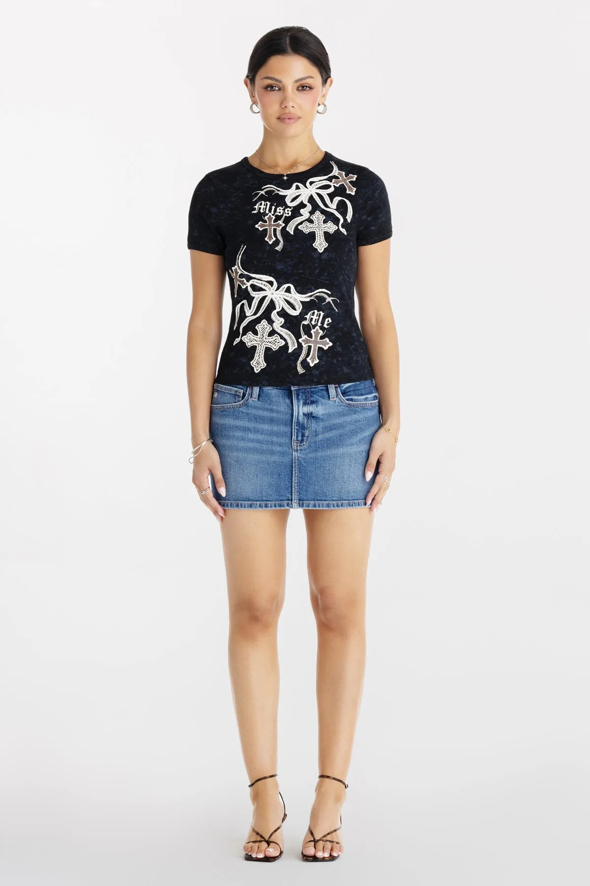 Jade Ribbon Tee sold by Miss Me product image thumbnail 4