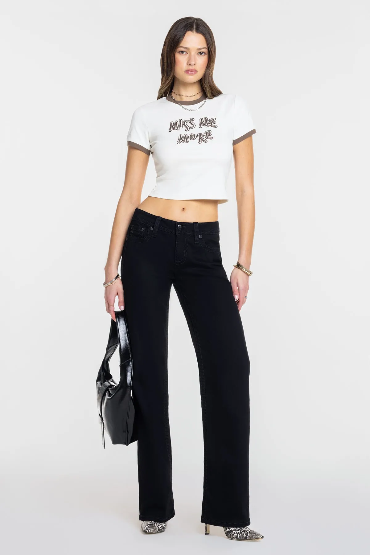 Rebel With A Cross Slim Wide sold by Miss Me product image thumbnail 2