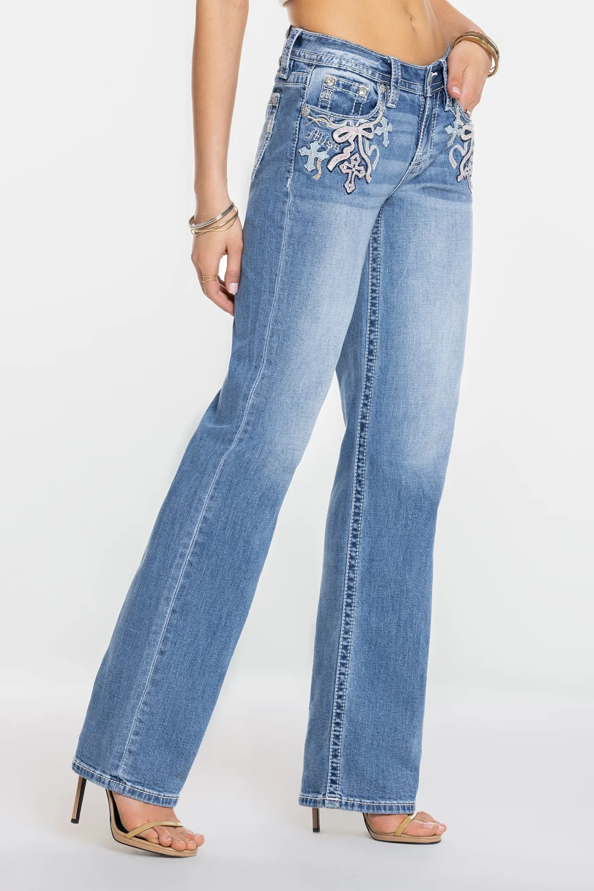 Aurora Slim Wide sold by Miss Me product image thumbnail 4