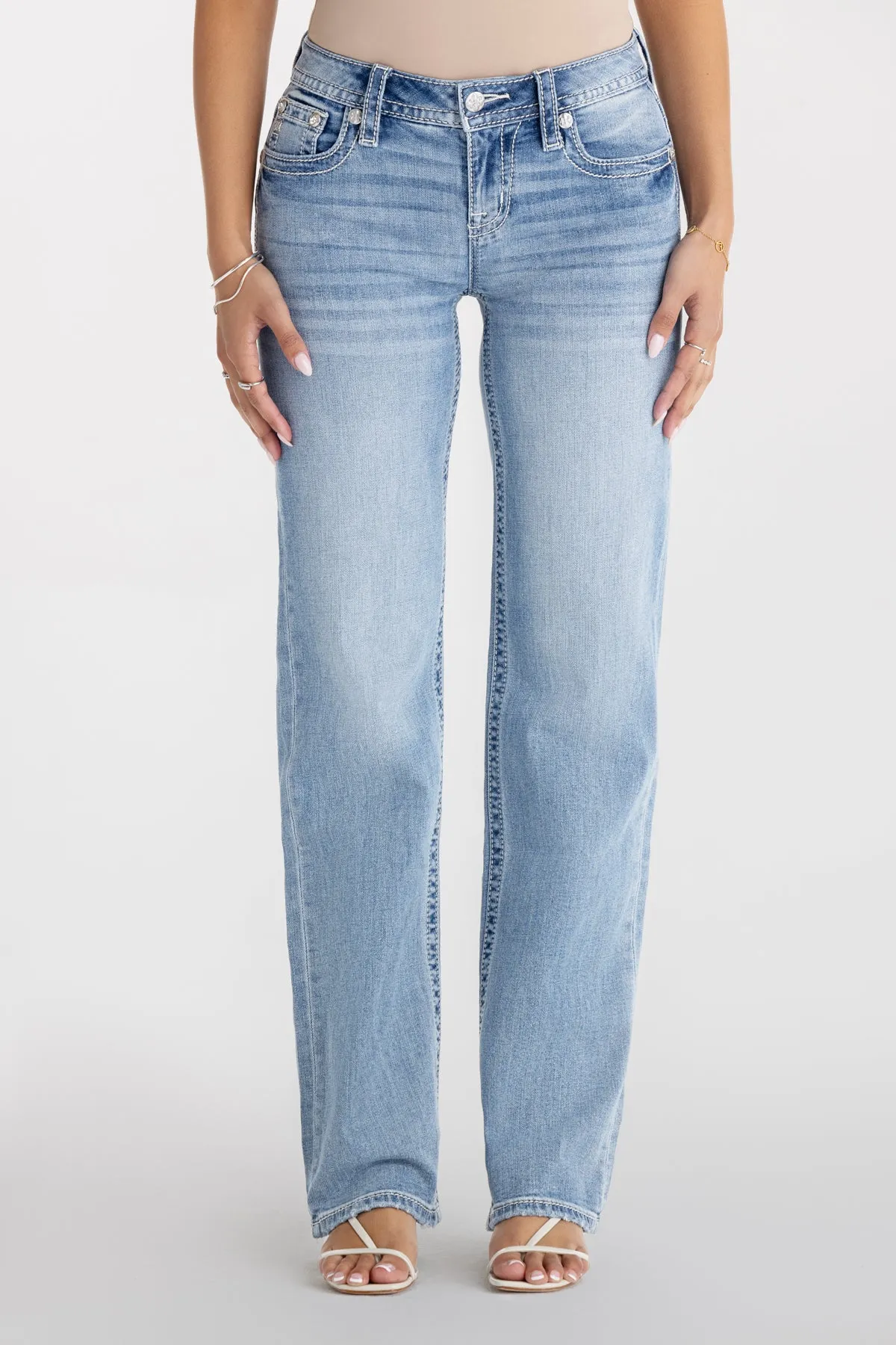 Rebel With A Cross Slim Wide sold by Miss Me product image thumbnail 4