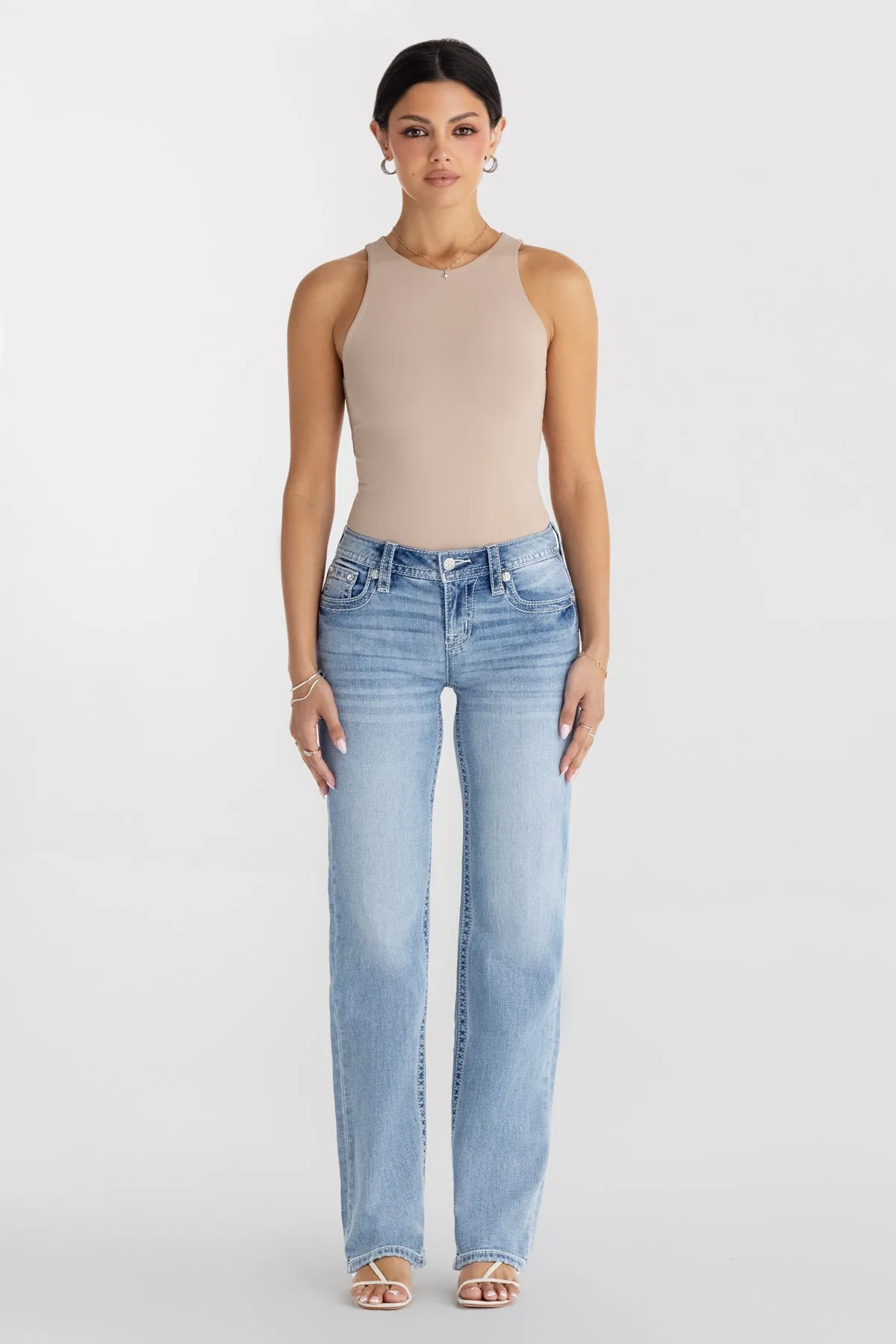 Rebel With A Cross Slim Wide sold by Miss Me product image thumbnail 3