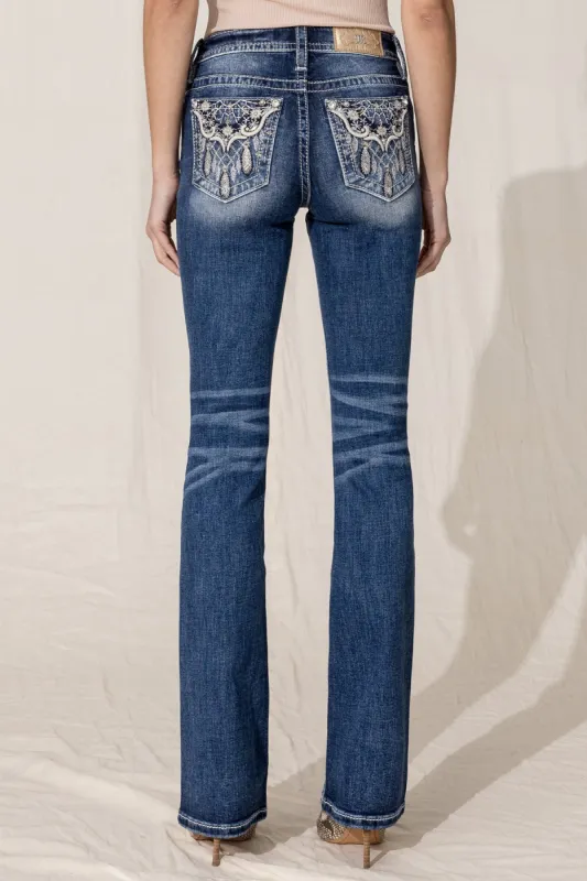 Victorian Dream Bootcut Jeans made by Miss Me