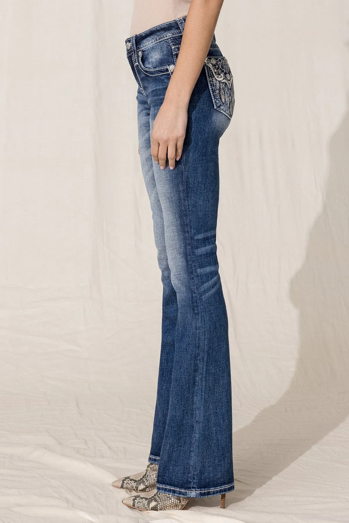 Victorian Dream Bootcut Jeans sold by Miss Me product image thumbnail 5